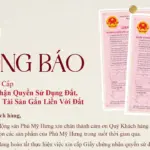 Thông báo về việc nộp hồ sơ xin cấp Giấy chứng nhận quyền sử dụng đất, quyền sở hữu tài sản gắn liền với đất
